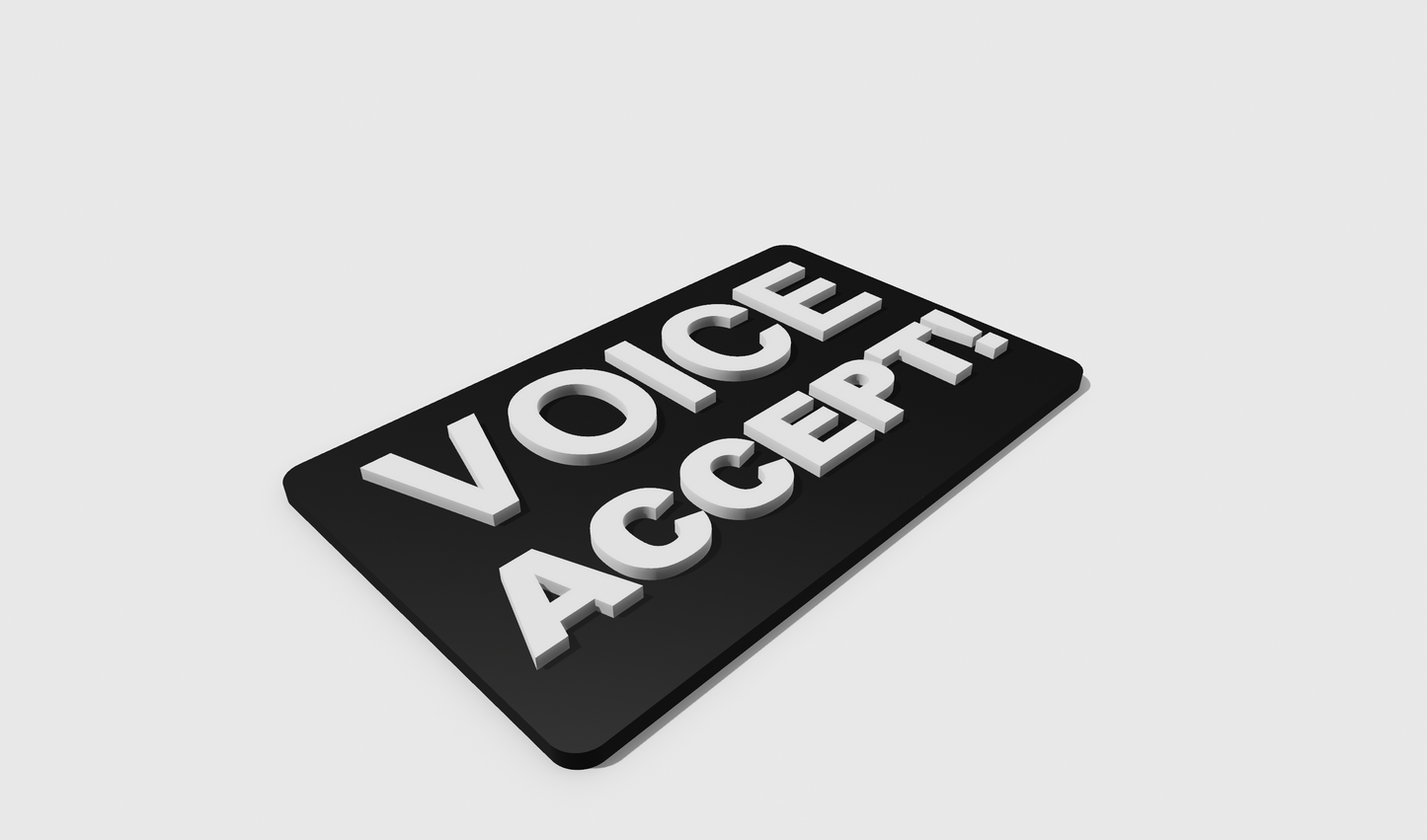VOICE ACCEPT! (8x5)