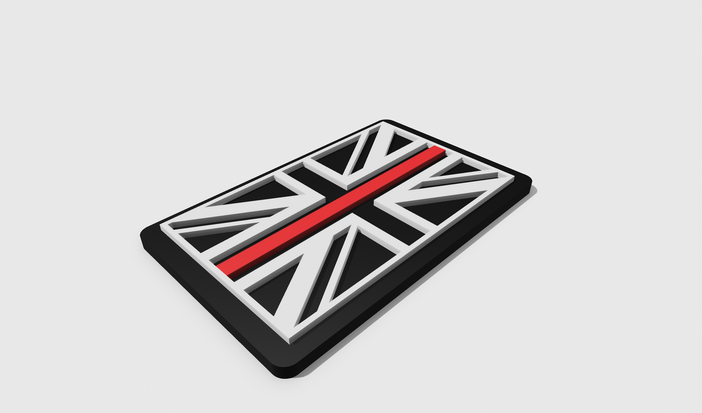 Thin Red Line Flag Patch (8x5)