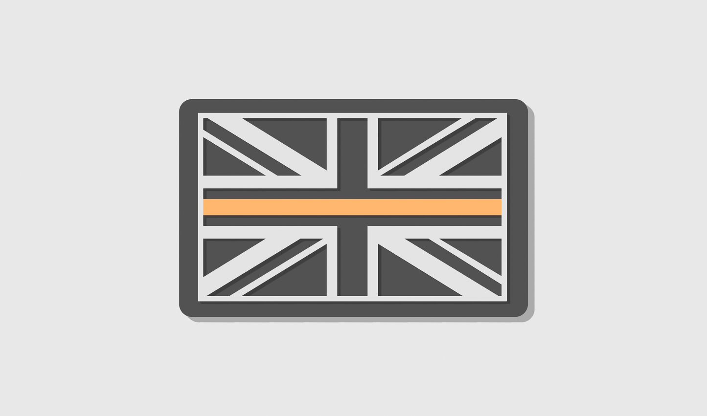 Thin Orange Line Flag Patch (8x5)