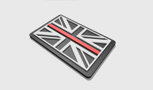 Thin Red Line Flag Patch (8x5)