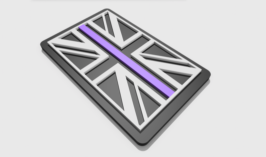 Thin Purple Line Flag Patch (8x5)