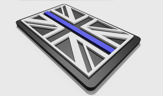 Thin Blue Line Flag Patch (8x5)