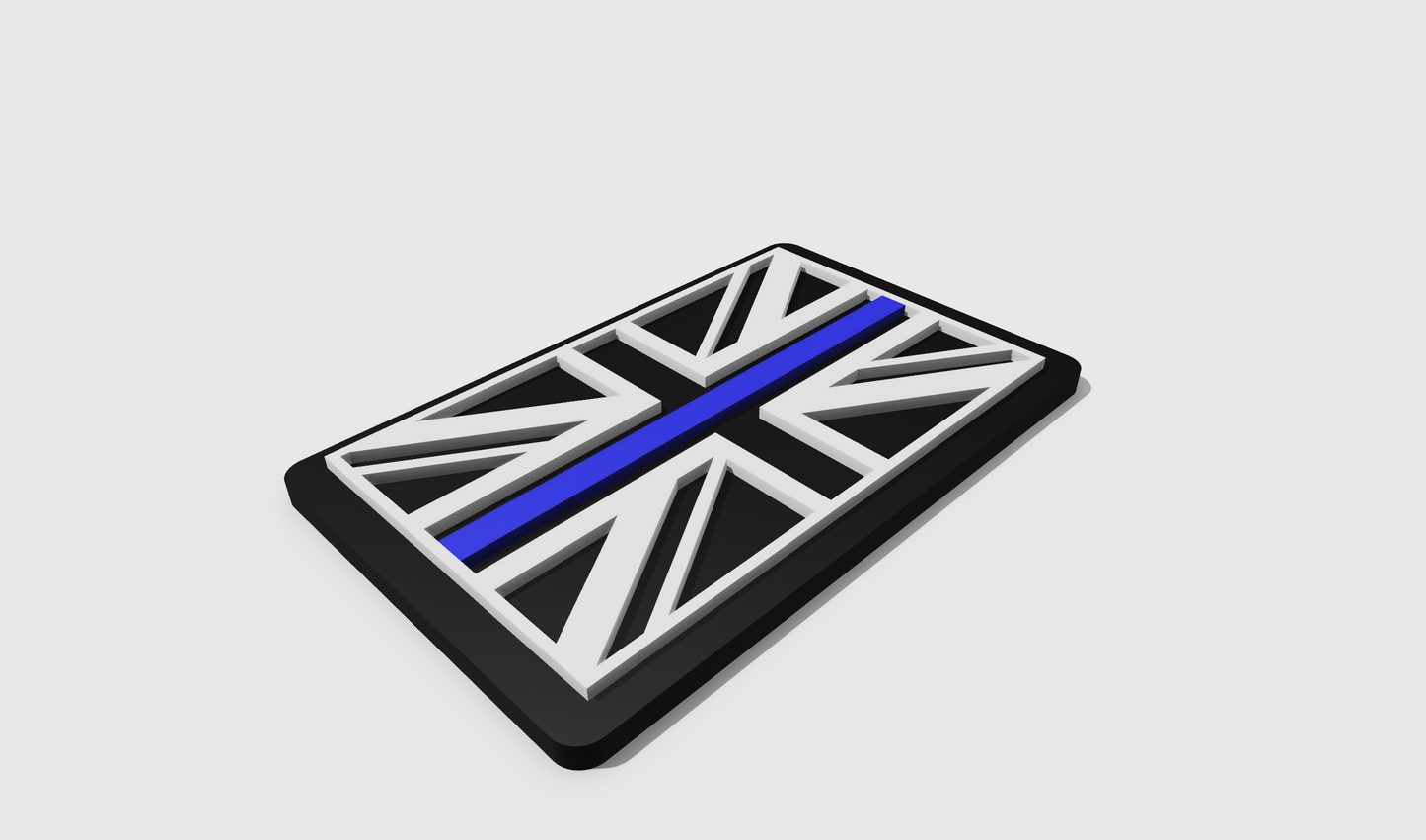 Thin Blue Line Flag Patch (8x5)