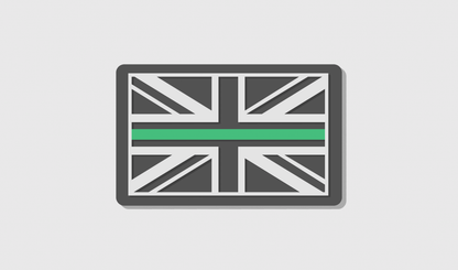 Thin Green Line Flag Patch (8x5)