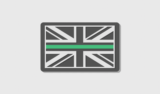 Thin Green Line Flag Patch (8x5)