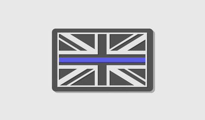 Thin Blue Line Flag Patch (8x5)
