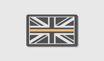 Thin Orange Line Flag Patch (8x5)