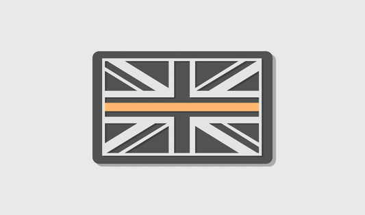 Thin Orange Line Flag Patch (8x5)