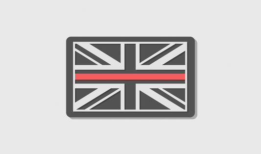 Thin Red Line Flag Patch (8x5)