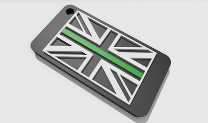 Small Thin Line Key Tag